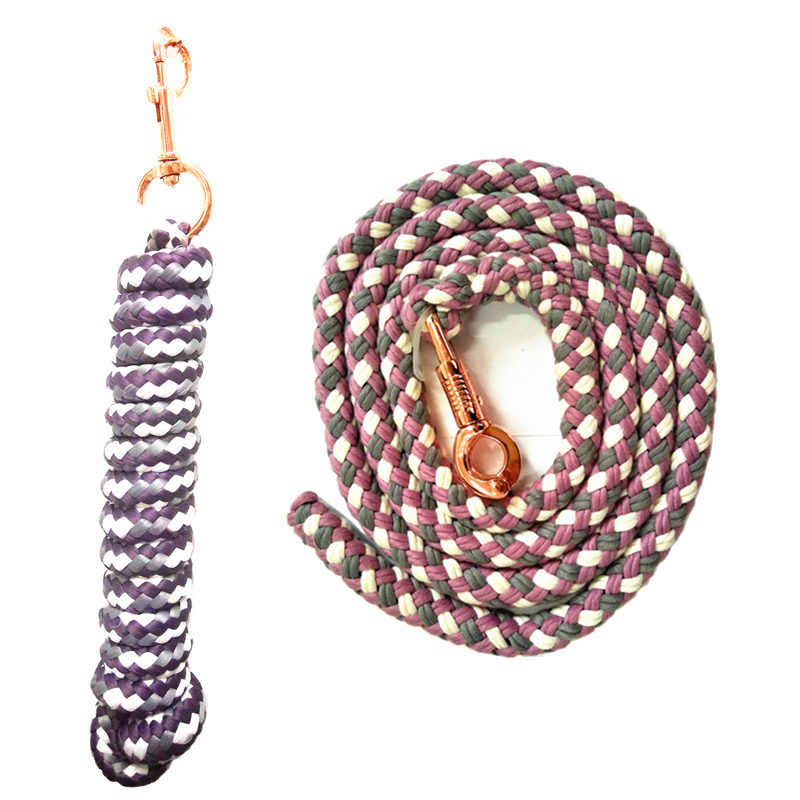 Braided Cotton Lead Rope with Trigger Bull Snap