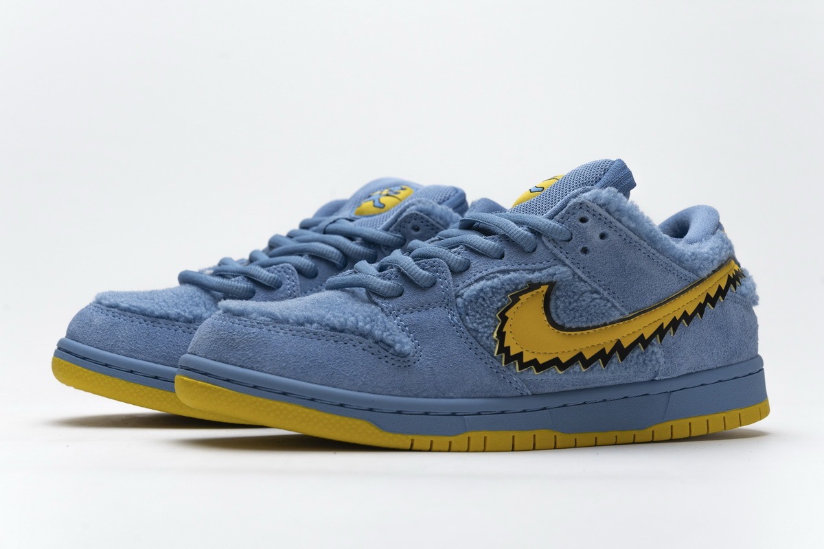 Replica Grateful Dead x Nike SB Dunk Low Pro QS Blue Bear CJ5378-400 [Better Version] - Onebyonemall