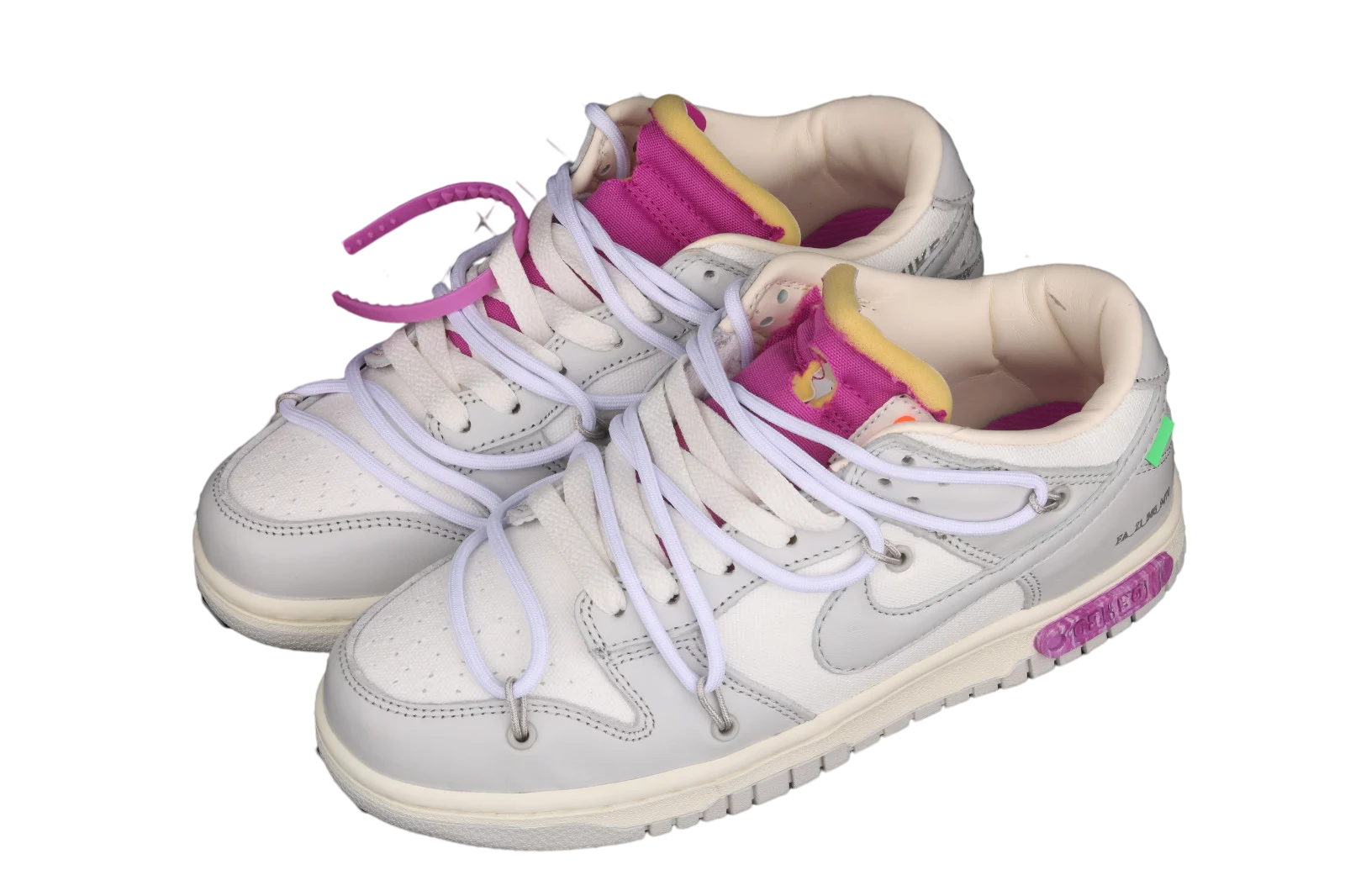 Buy Off-White x Nike Dunk Low DM1602-118 Grey White - DM1602-118