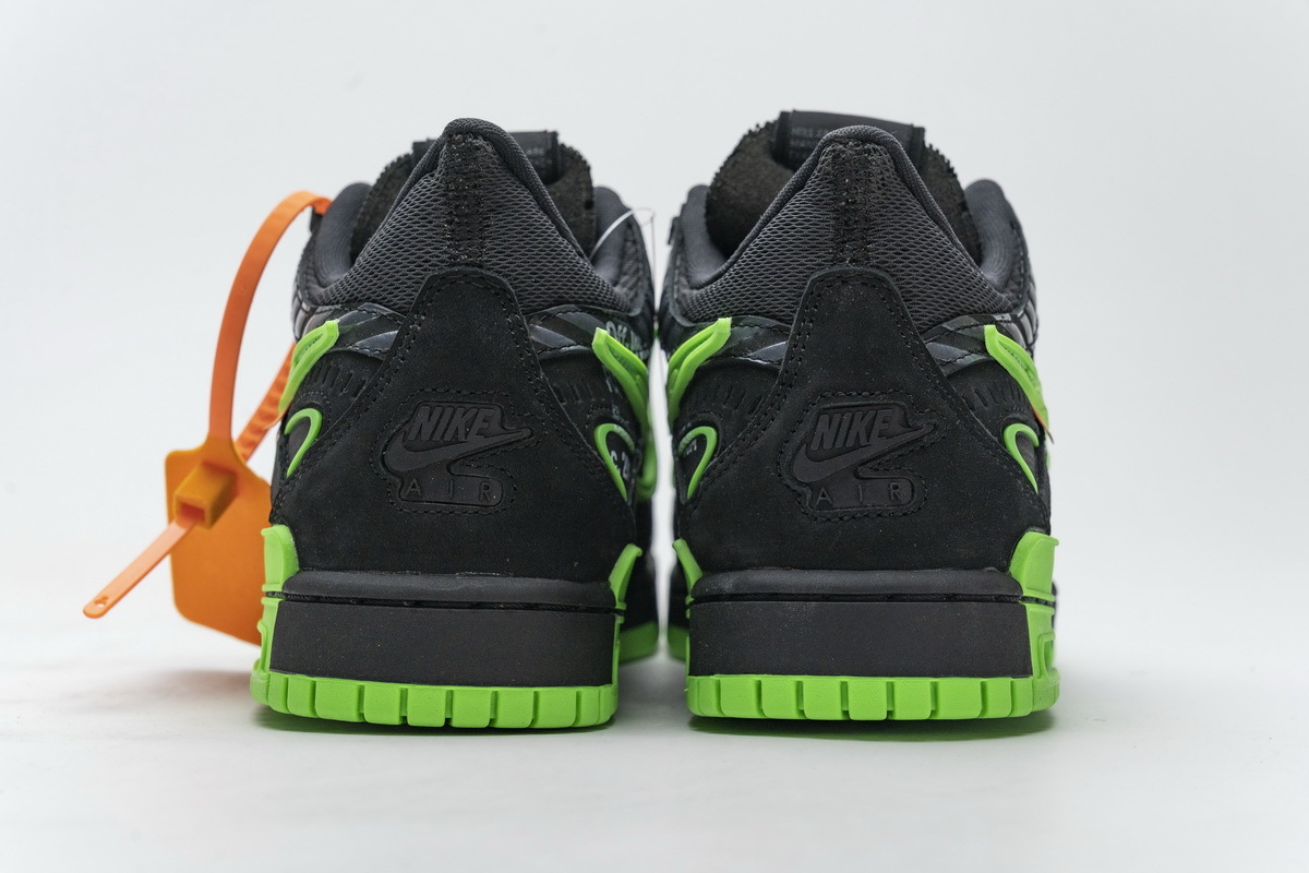 Nike Air Rubber Dunk x OFF-WHITE Green Strike (CU6015-001) Men's Size  4-12