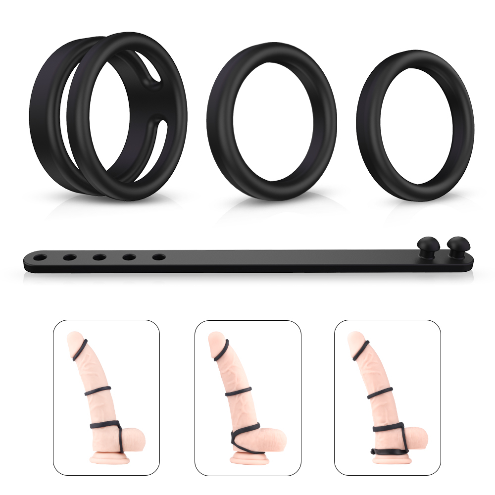 Cock ring Combined set cock sleeve penis extender cock ring sex toy