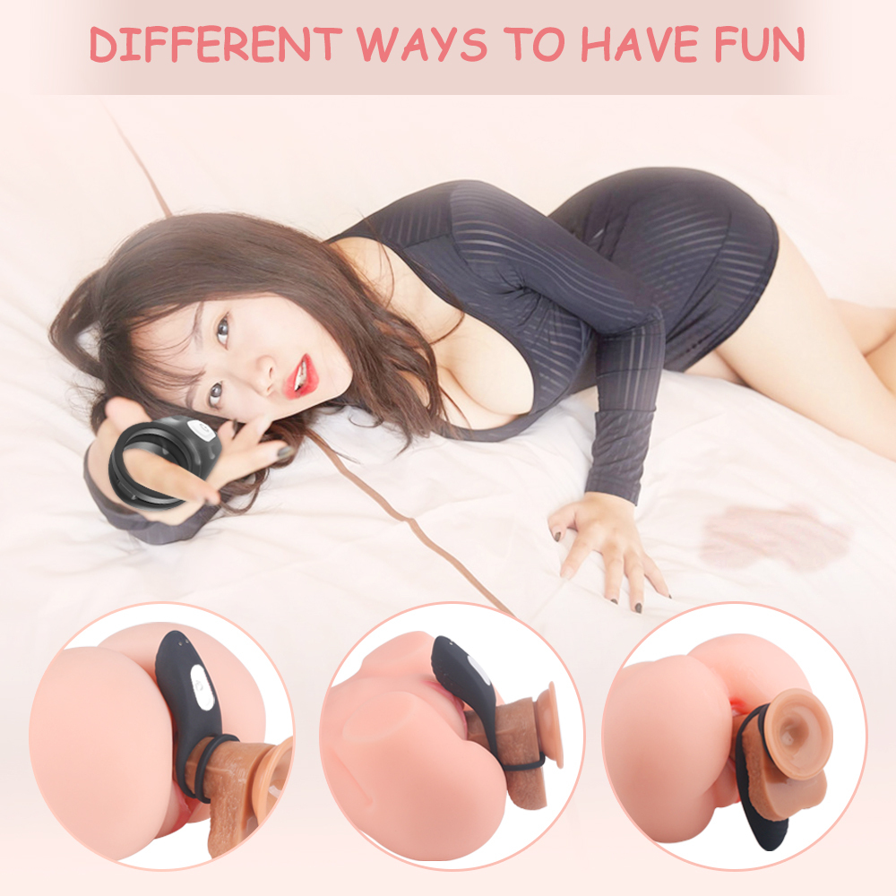 S-HANDE silicone vibrating penis cock glans ring rubber boy love 18 big cock man with cock ring pictures sex toys for men 