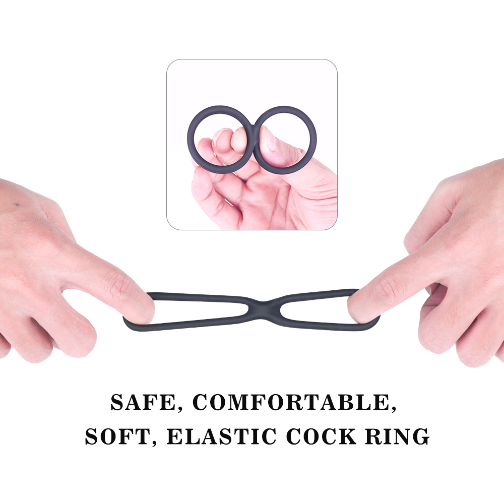 Silicone Harder Training Bands for Men Couple Time Delay sex toys cock ring men