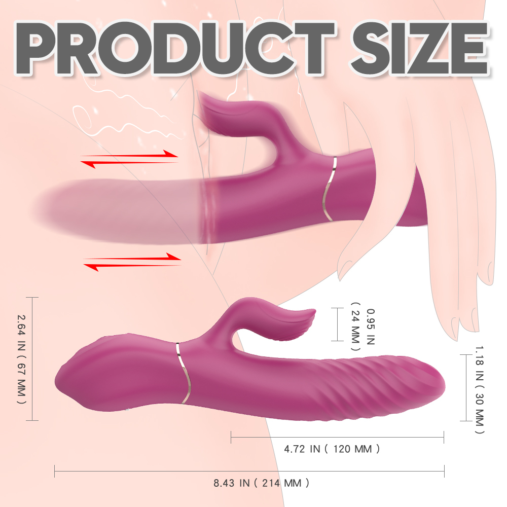 SHANDE Lighters Double Motor Intelligent Heating Vibrator G Spot Vibrator Clit Stimulation Sex Toy 