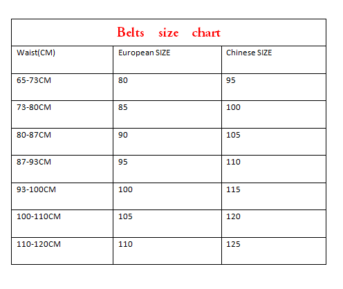 110cm belt size