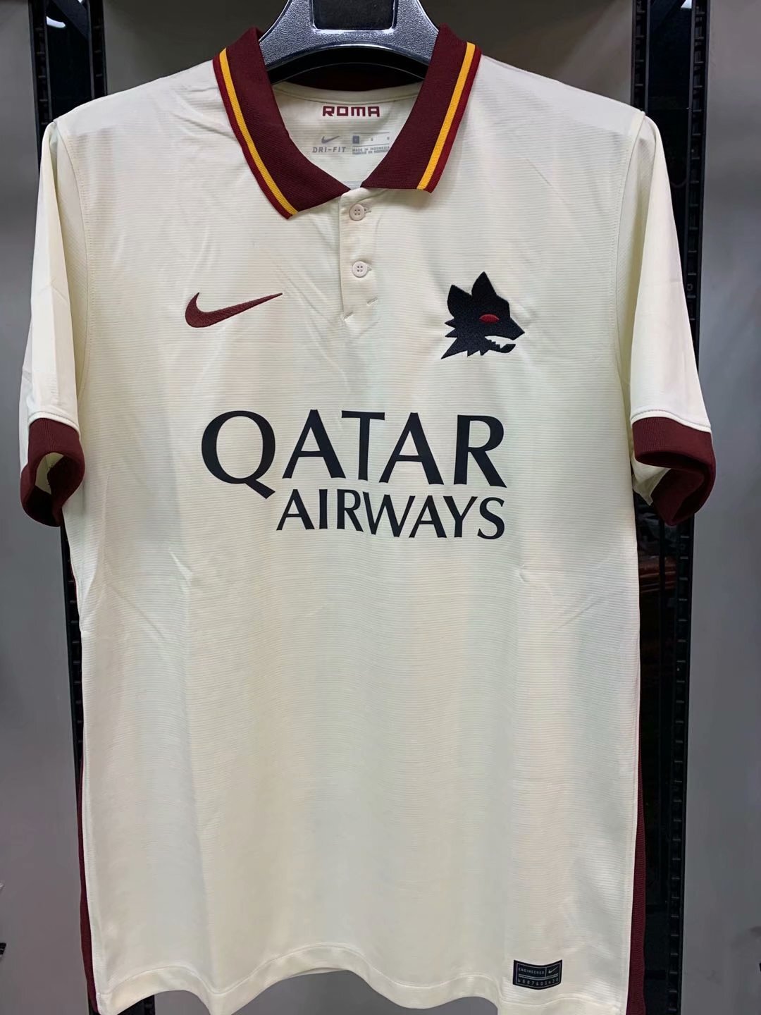 AS Roma 2020-2021 White Away Soccer Jersey New Adult ...
