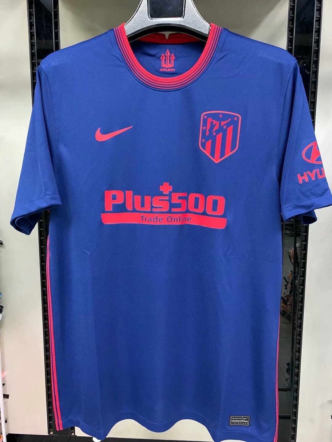 Atletico Madrid 20-21 New Blue Color Football Shirt Away ...