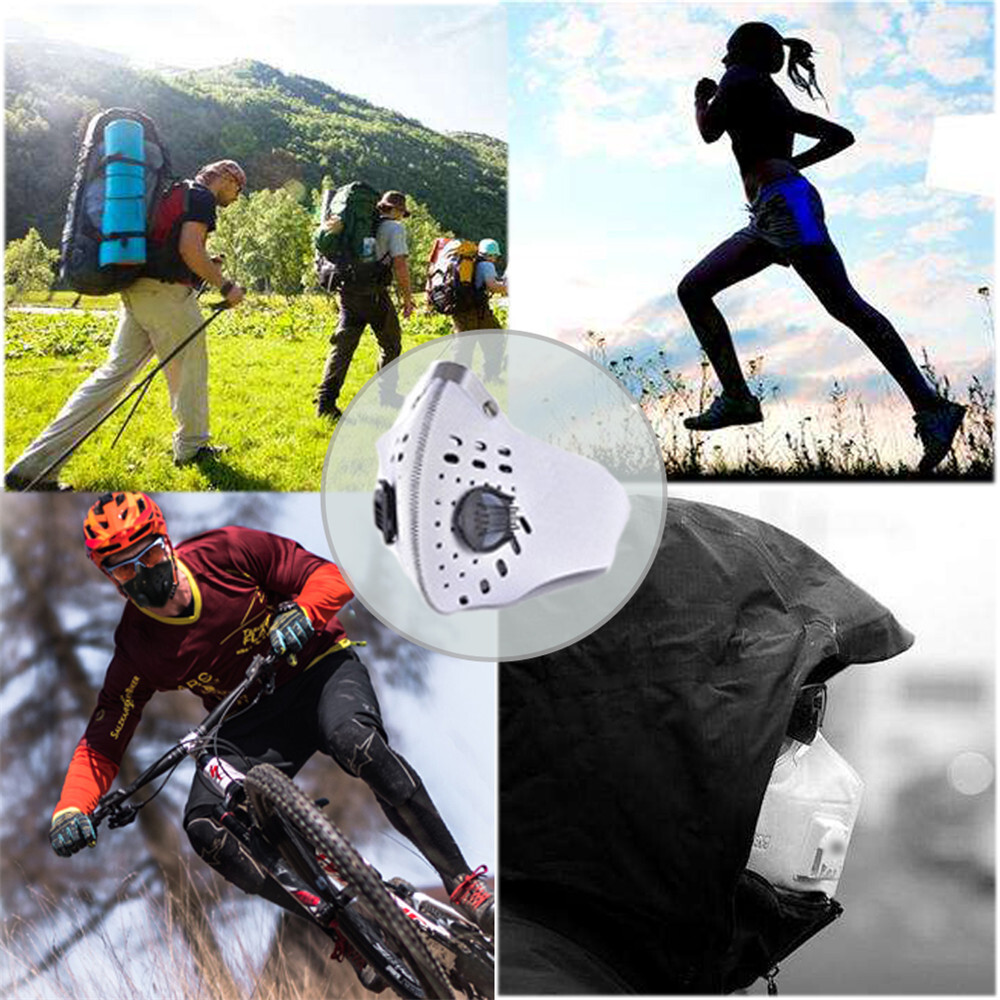 PIPITREE Reusable Filters Outdoor Cycling Sports Activated Carbon 