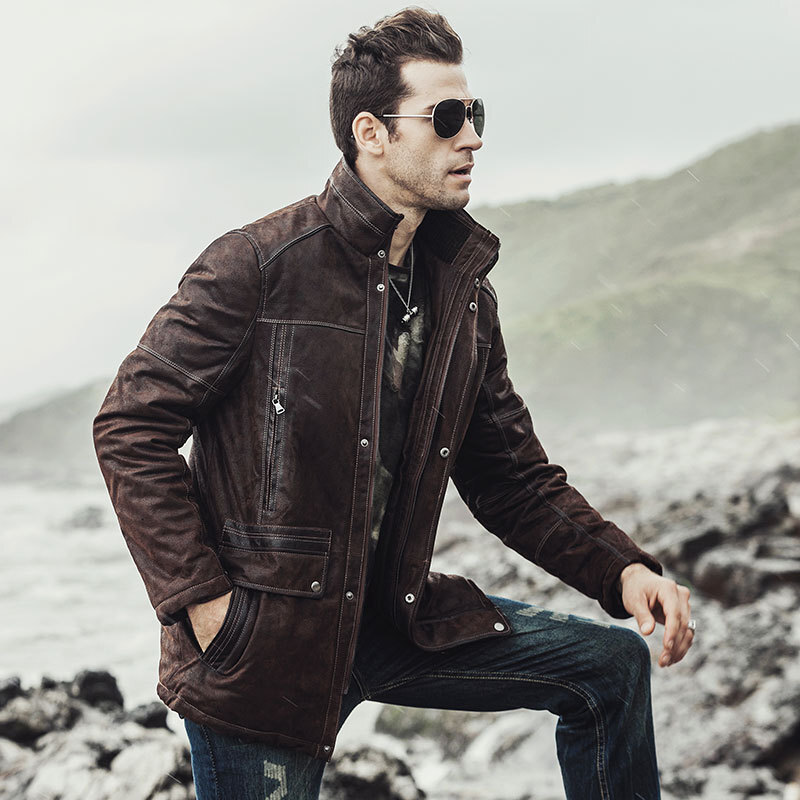 RATS STAND COLLAR LEATHER JACKET カウレザー Men_s_Leather_Jacket_158581313