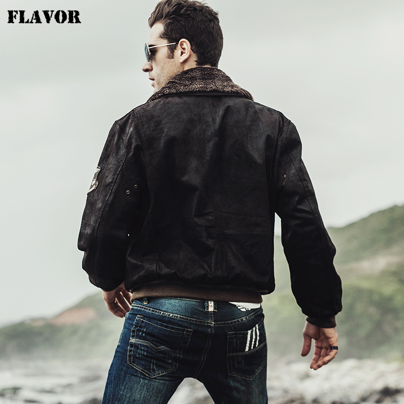 Newest genuine bomber faux fur collar jacket| 100% polyester Newest genuine bomber faux fur collar jacket| 100% polyester