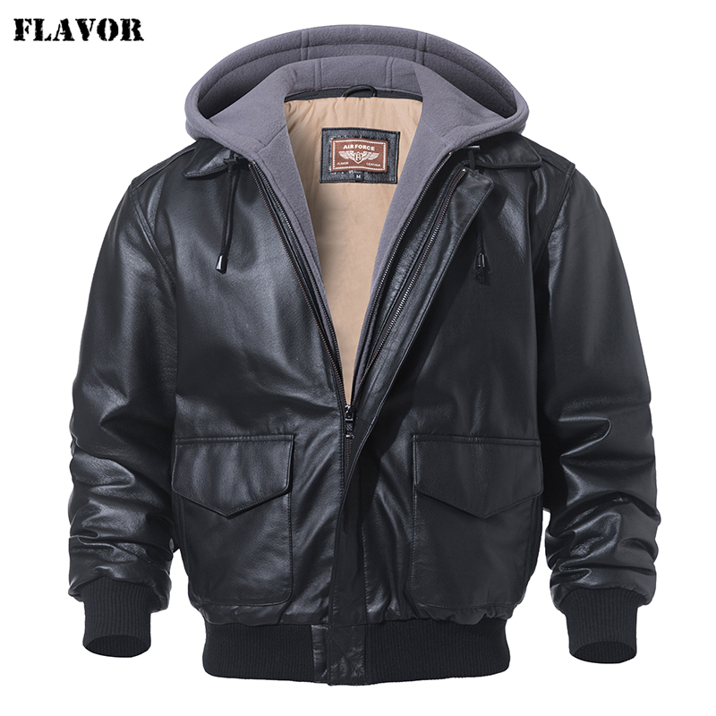 【BALR.】2way HOODED LEATHER BOMBER JACKET Men's Nintenzo Black Hooded Leather Bomber Jacket – The Jacket Maker