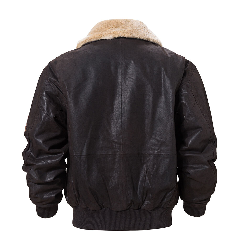 Buy bomber aviator jacket with removable collar