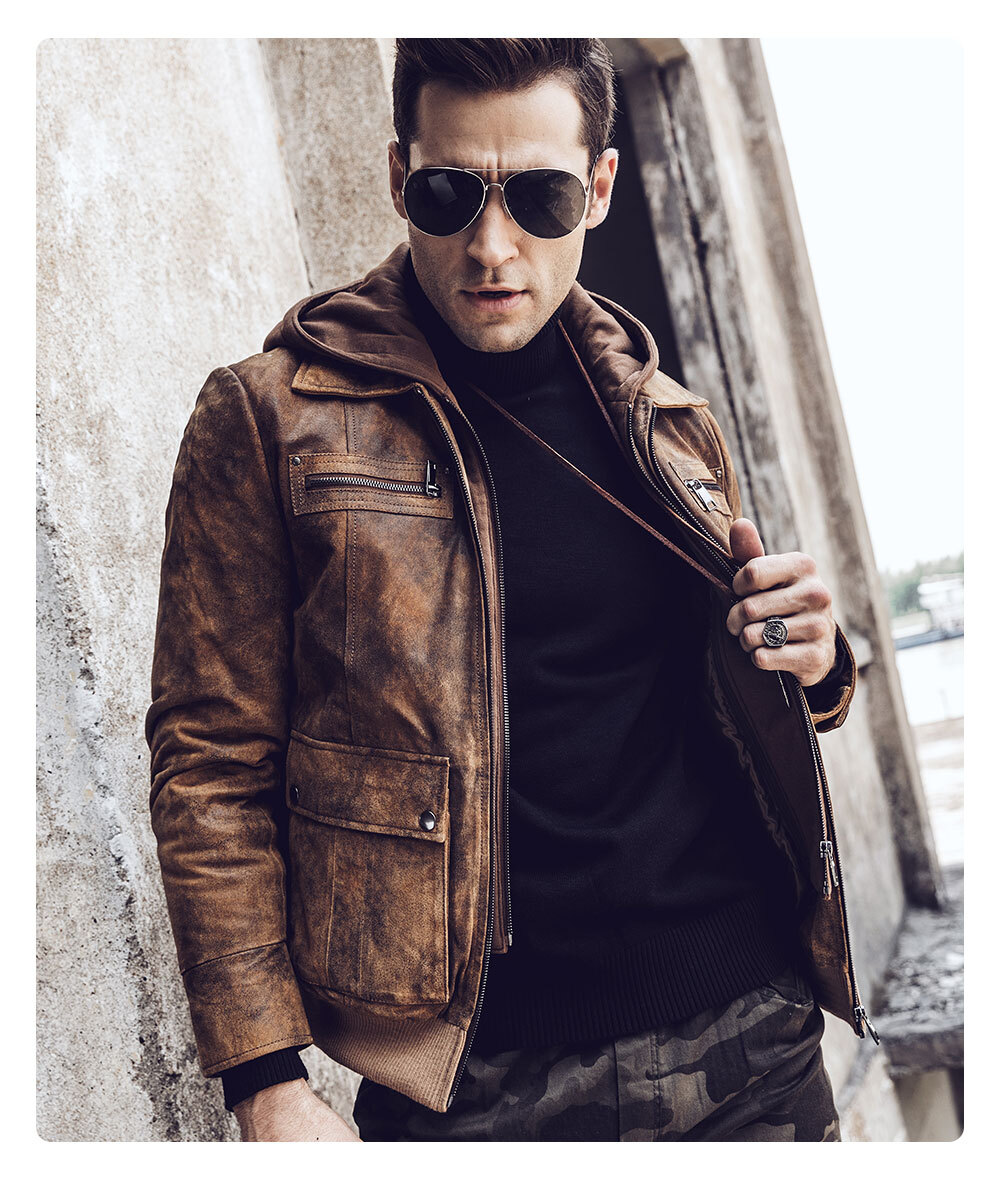 Discount flavor leather moto jacket| discount pigskin leather jacket