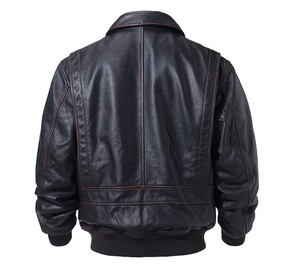 Louis Vuitton Forever Bomber Jacket in Black Cowhide Leather ref