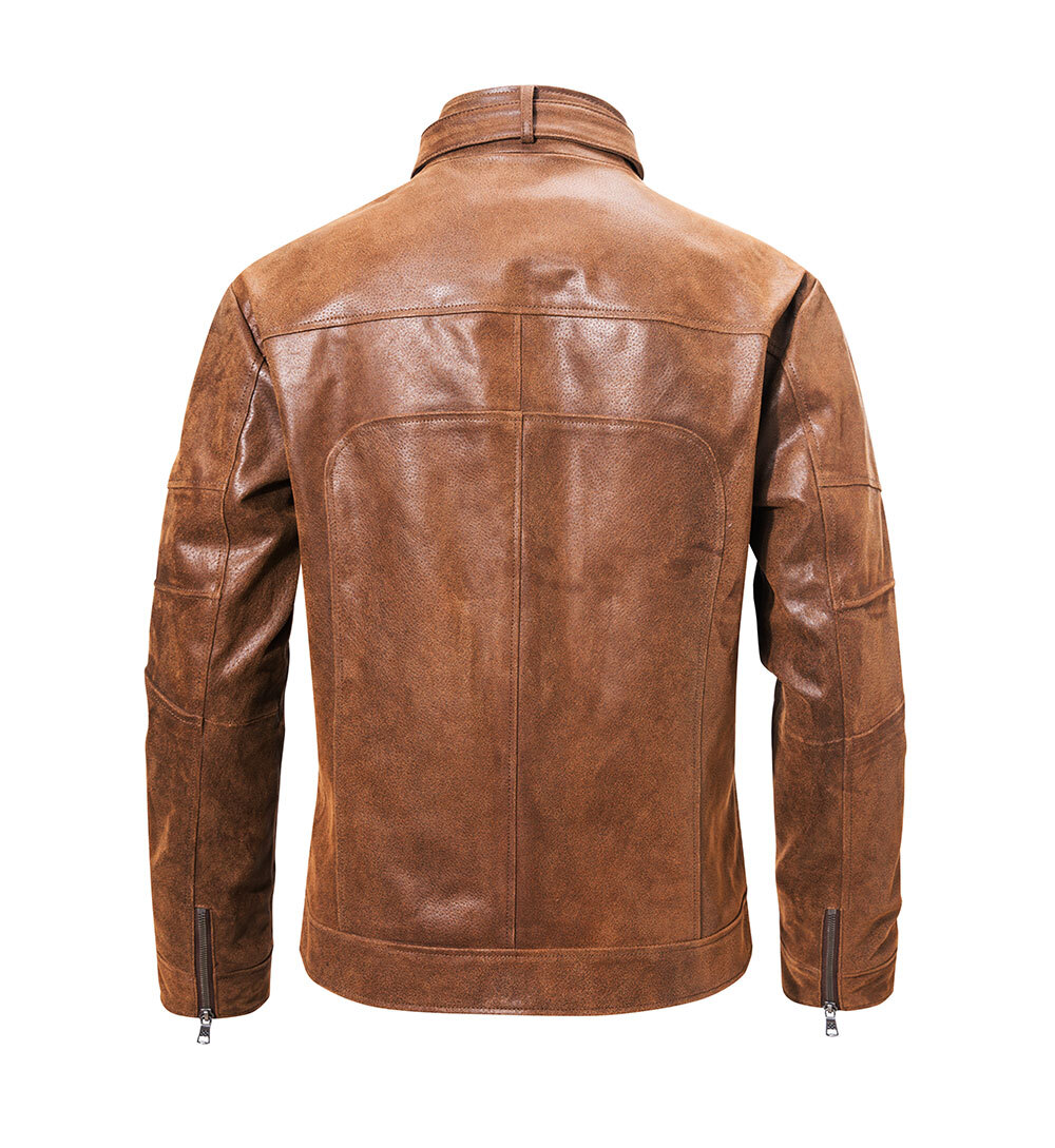 New Men's Vintage Pigskin Real Leather Jackets Men Autumn Coat Motorcycle Jacket MXGX315 