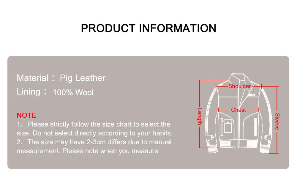 FLAVOR Mens Leather Bomber Jacket Warm Piolt Winter Shearling Jackets Aviator Coat MXGX22-1 