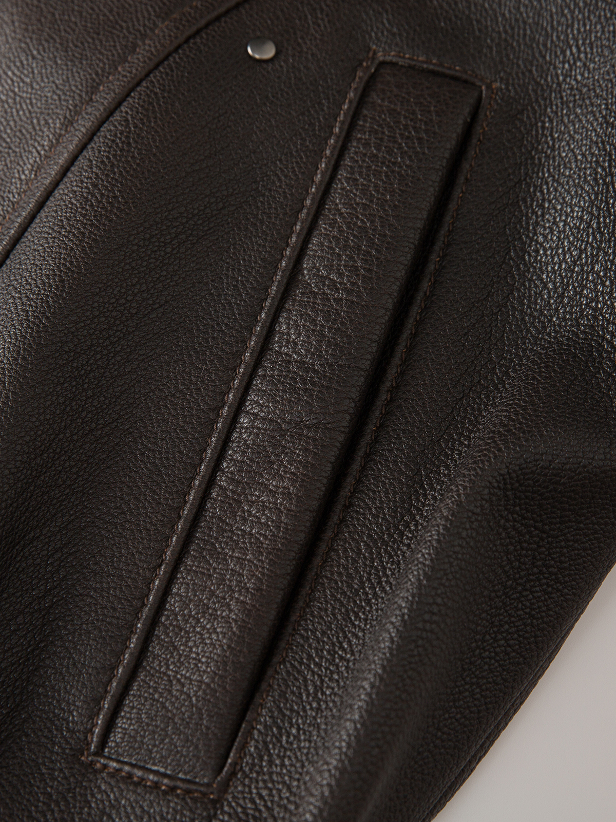 FLAVOR Mens Genuine Leather Motorcycle Jacket Short Stand-Up Collar Biker Jacket Curved Sleeve Design MXGX25-3 