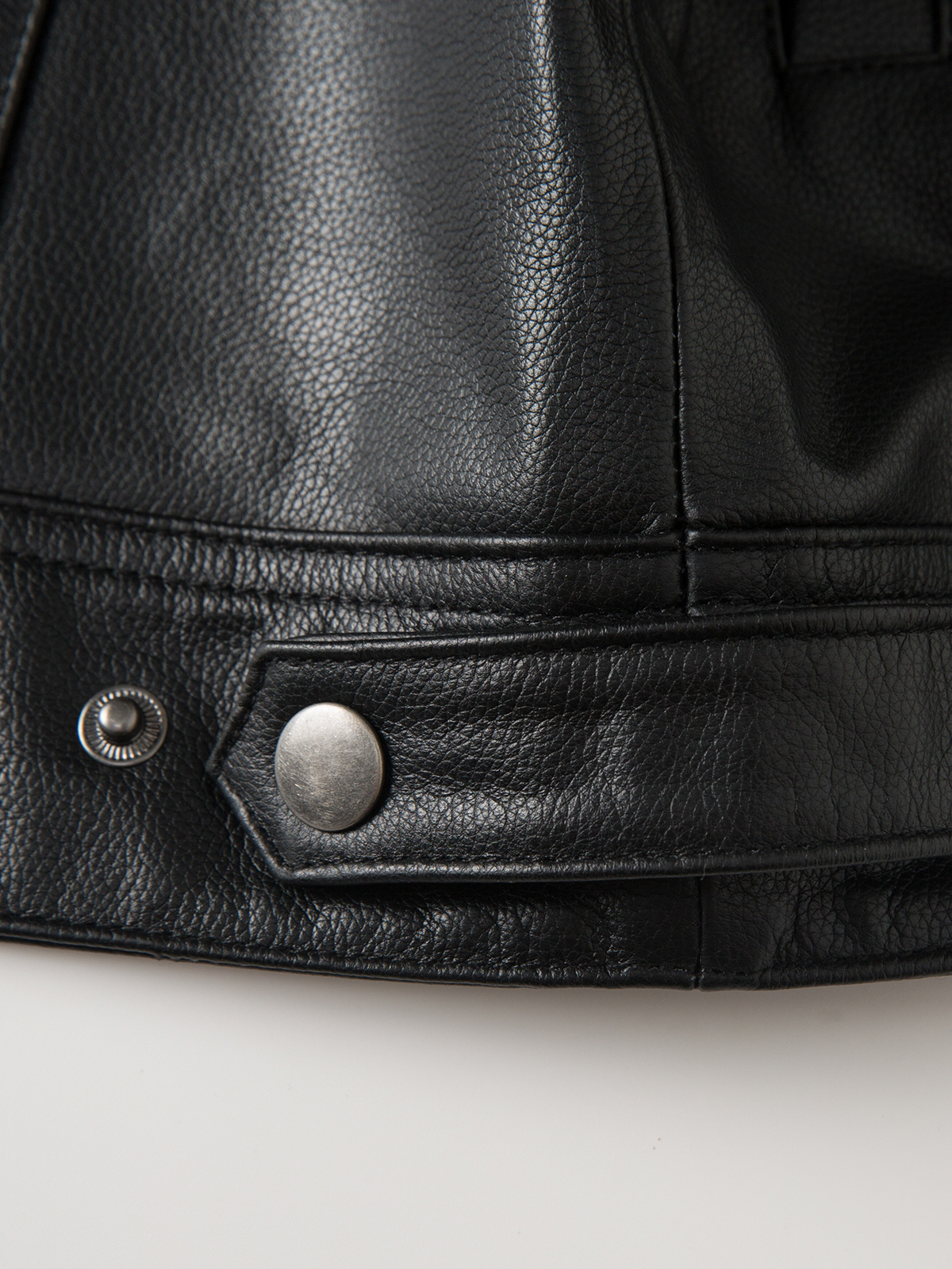 FLAVOR Men's Cowhide Leather Motorcycle Vest Club Style Biker Vest Snap Button Closure MXGX25-8 