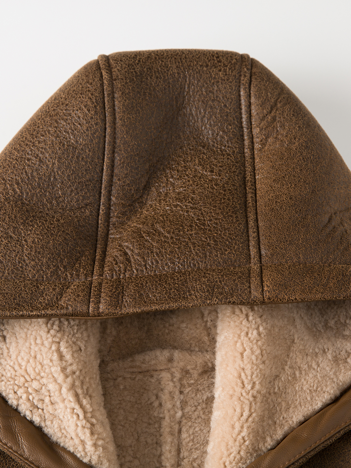 FLAVOR Mens Genuine Shearling Bomber Leather Jacket Hooded Casual Winter Coat MXGX25-28 