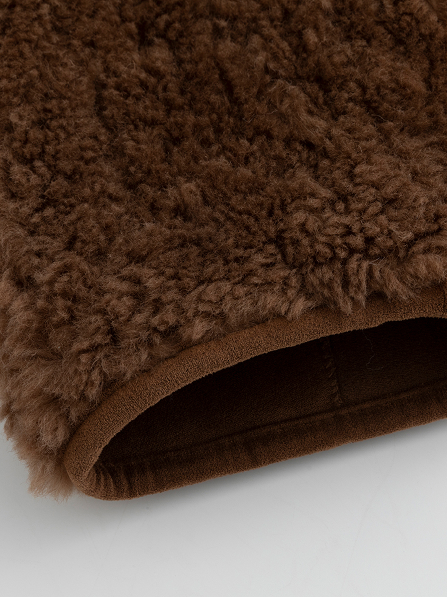 FLAVOR Womens Reversible Shearling Faux Leather Jacket Winter Casual Stand Collar Coats WXGX25-4 