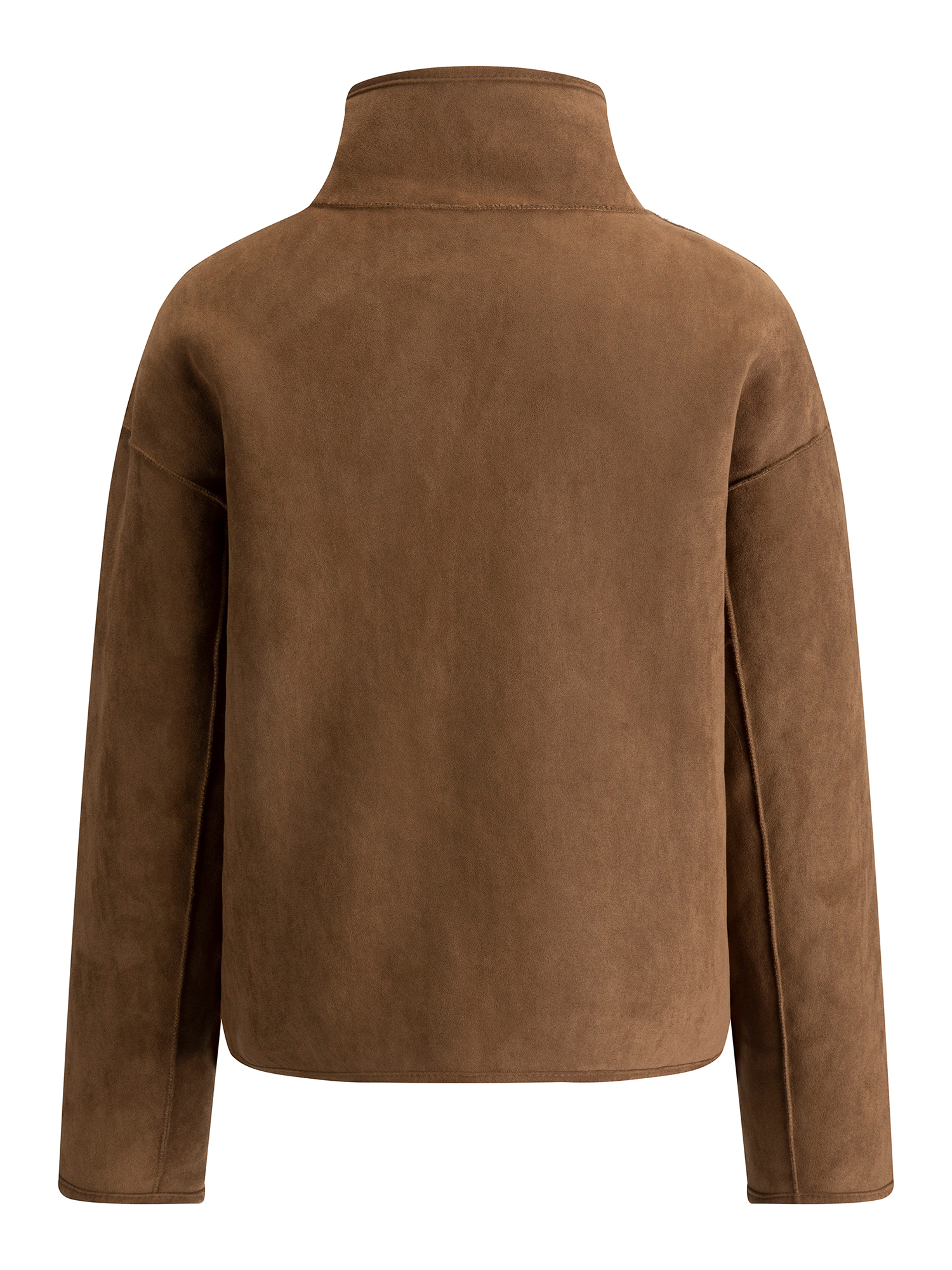 FLAVOR Womens Reversible Shearling Faux Leather Jacket Winter Casual Stand Collar Coats WXGX25-4 