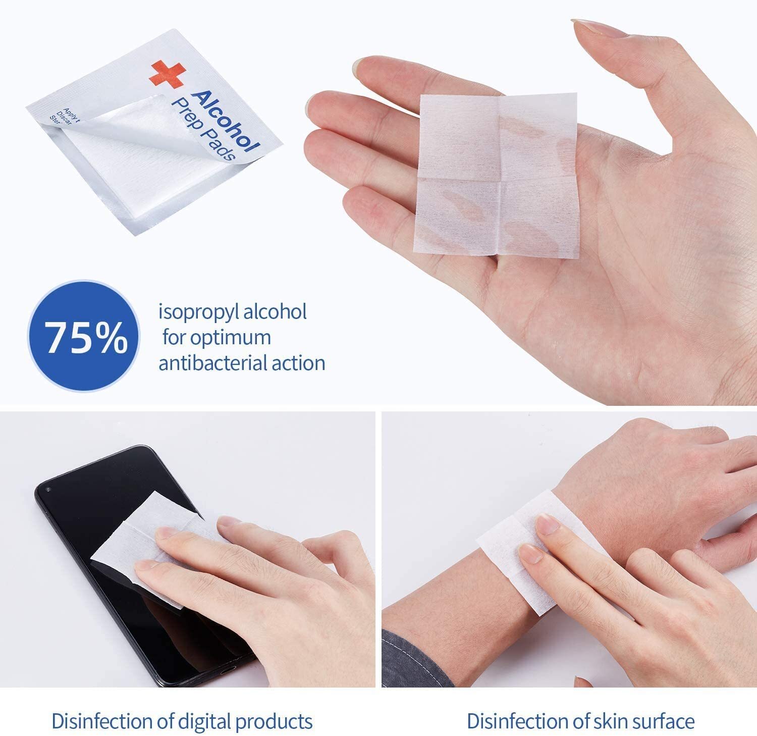 gauze and alcohol