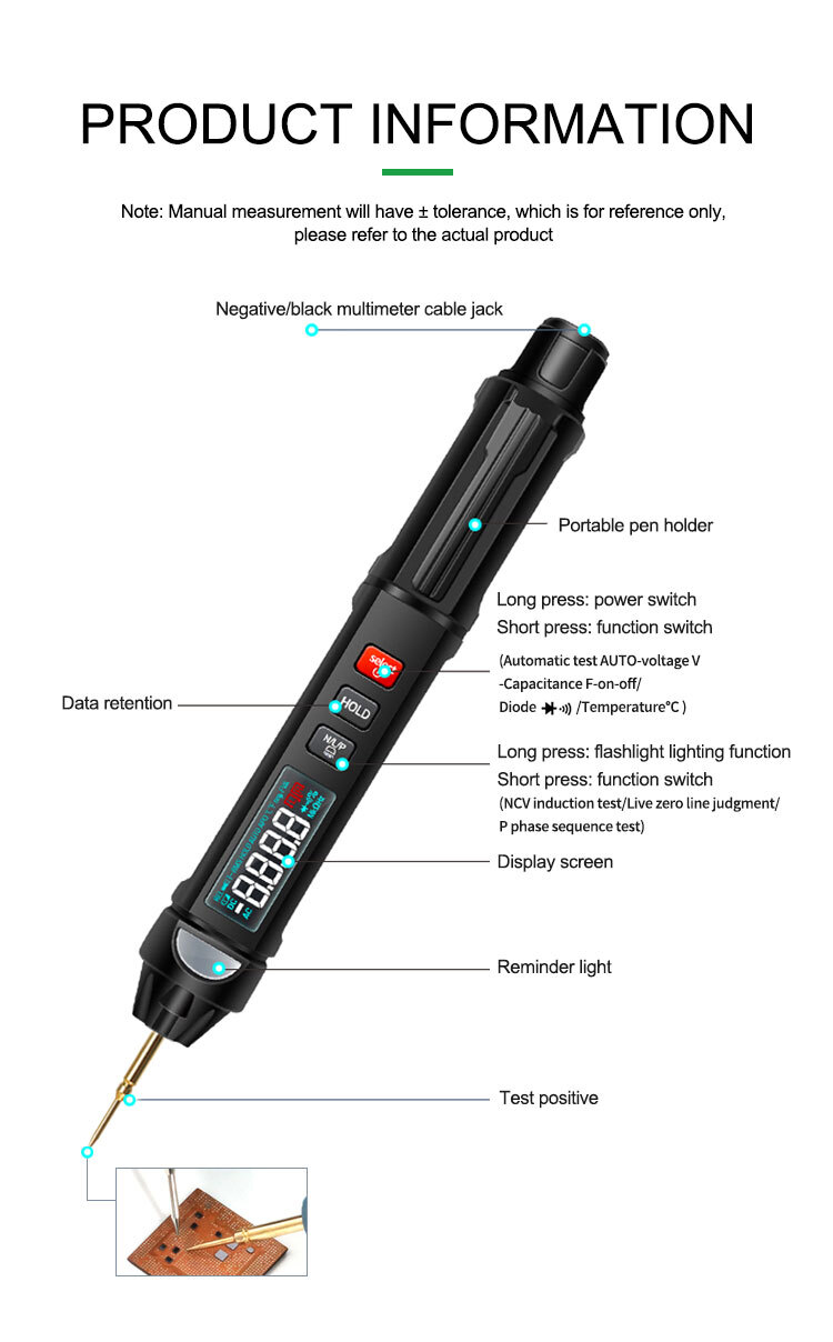 NEW PRODUCTS ------ It is more mini than mini, more powerful than powerful pen multimeter, RELIFE DT-01, 3 in 1 pen style, test pencil, phase sequence meter