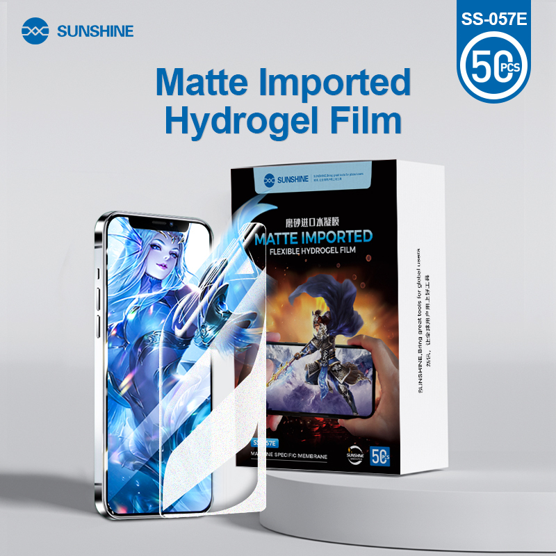 SUNSHINE SS-057E Matte hydrogel films Matte hydrogel films, Frosted texture mobile phone film.