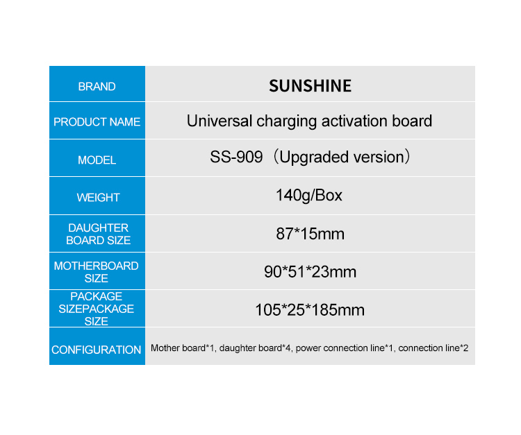 SS-909 New upgrade universal Charging activation board SS-909 New upgrade universal Charging activation board