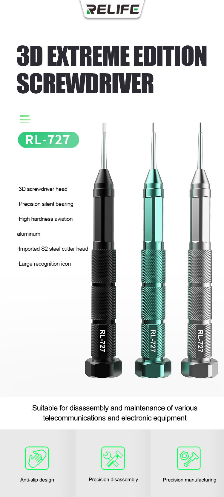 RELIFE RL-727D 3D Extreme Edition Screwdriver RELIFE RL-727D 3D Extreme Edition Screwdriver