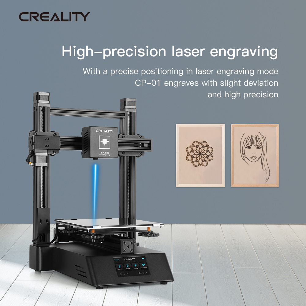 New Upgraded 3 in 1 Creality CP-01 3D Printer with 3D ...