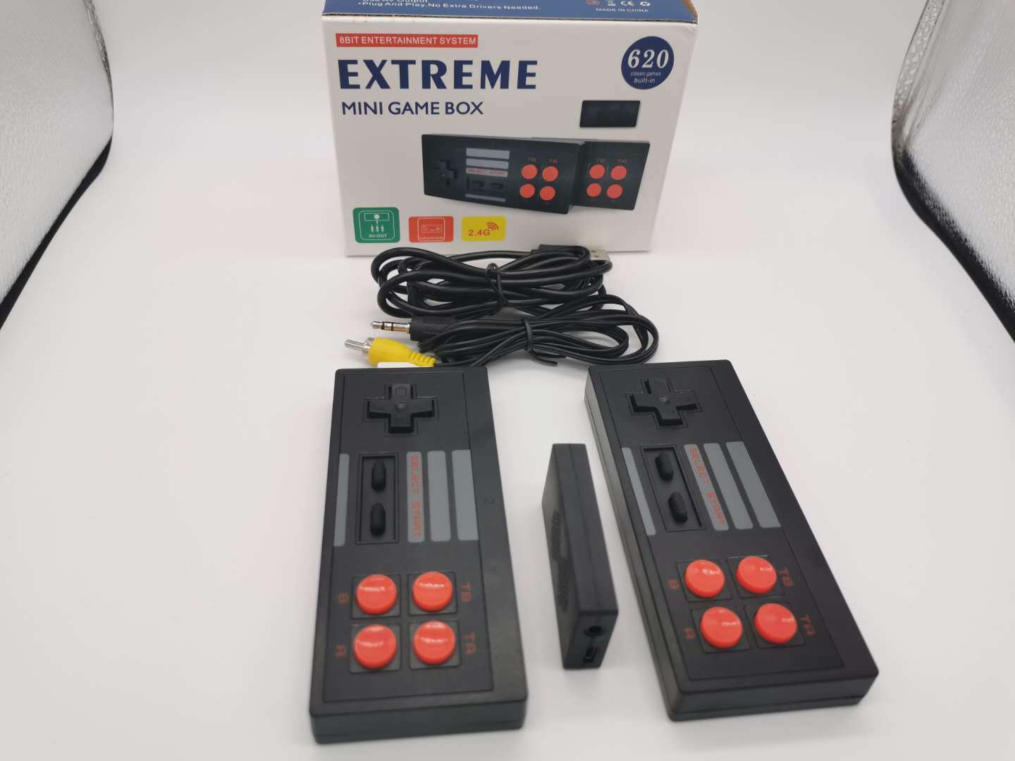 extreme mini game box 8 bit entertainment system wireless