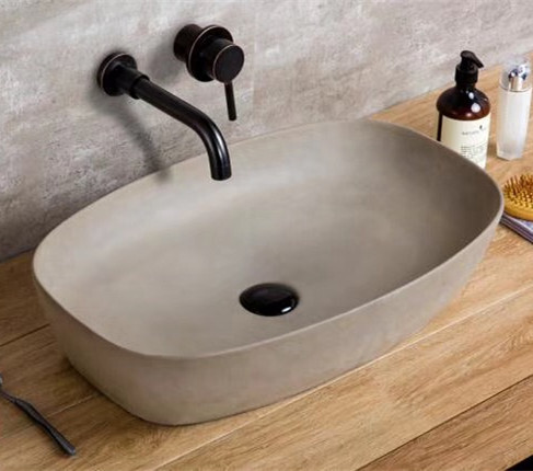 MEIYANI Concrete sink lavabo new material wash basin light ...