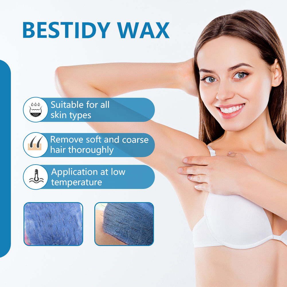 Bestidy Wax Beads 1000g/2.2lb/35oz，Waxing Kits for Hair Removal with 2 Wax Treatment Oil, 20 Wax applicator Sticks, 1 Pair of Gloves (1000g)