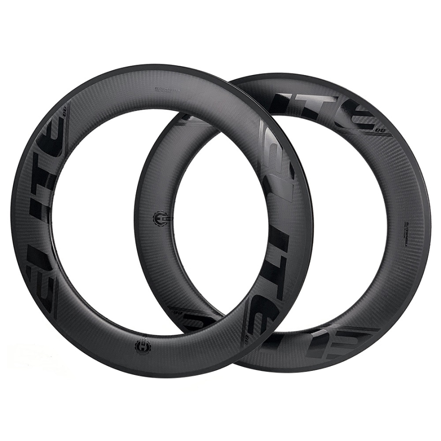 Elitewheel road bike rims full carbon fiber rims 88mm depth