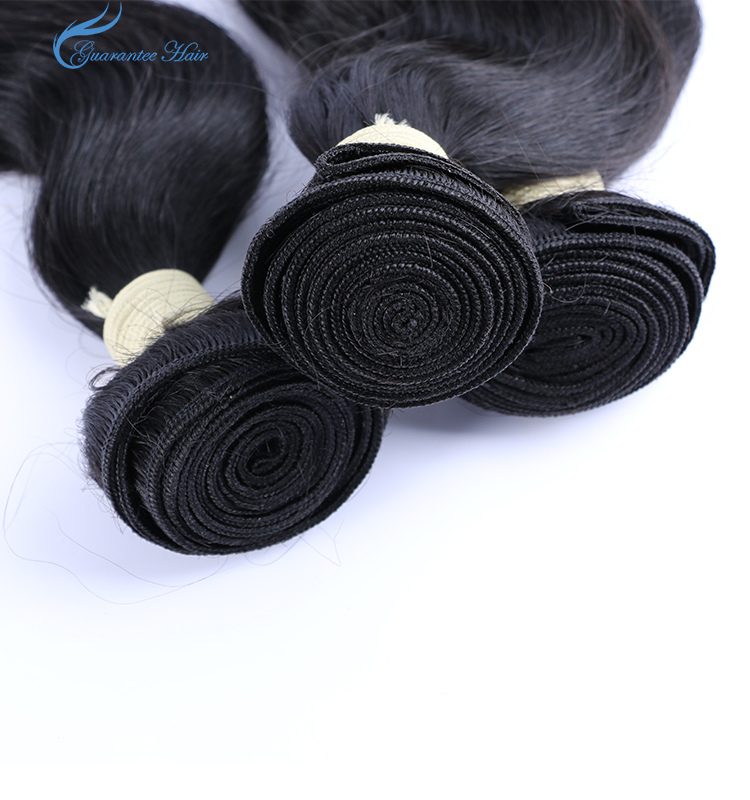 10A body wave raw human hair one bundle natural black ...