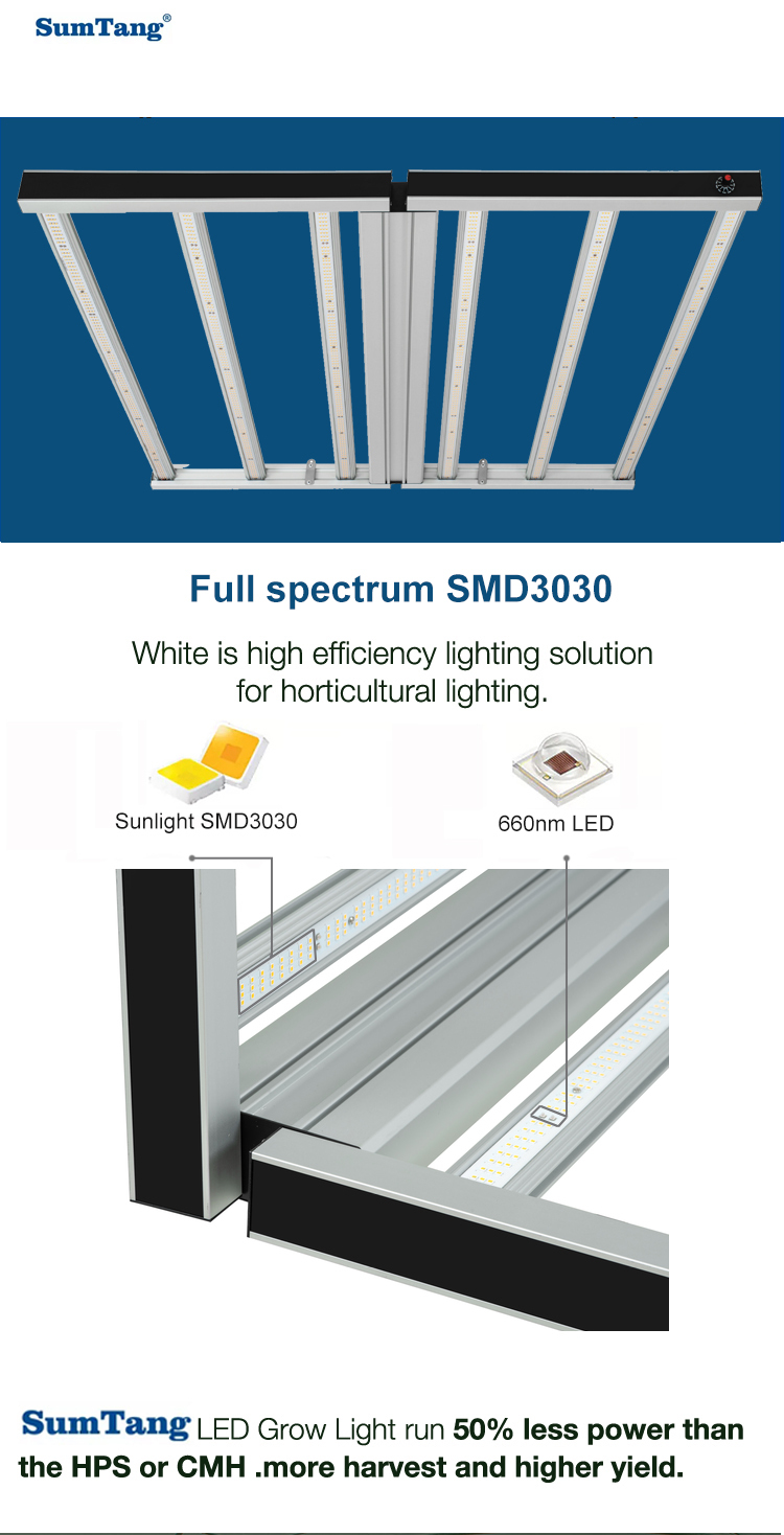 880W SMD3030 UV IR full spectrum high power LED grow light 