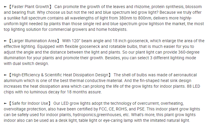 50W full spectrum LED grow light Samsung lm281b chips plant light 2.6umol 2x2ft coverage for seedling veg and blooming 