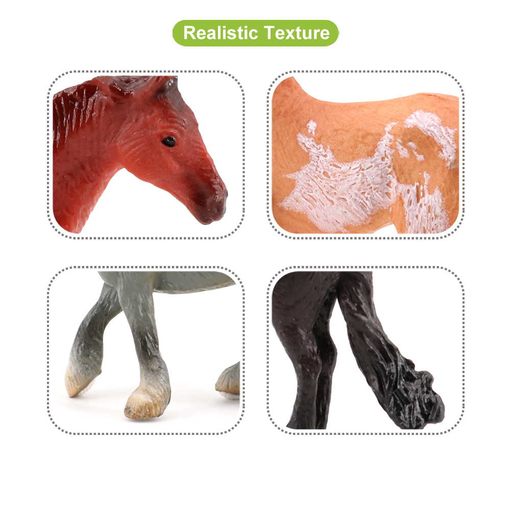 Volnau 12PCS Mini Horse Toys Horse Miniature Figurines Animals for