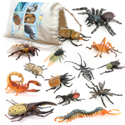 Volnau 13PCS Insect Toys Figurines Bug Toys Figure Pack for Kids Toddlers Christmas Birthday Gift Educational Bee Beetle Spider Plastic Model …