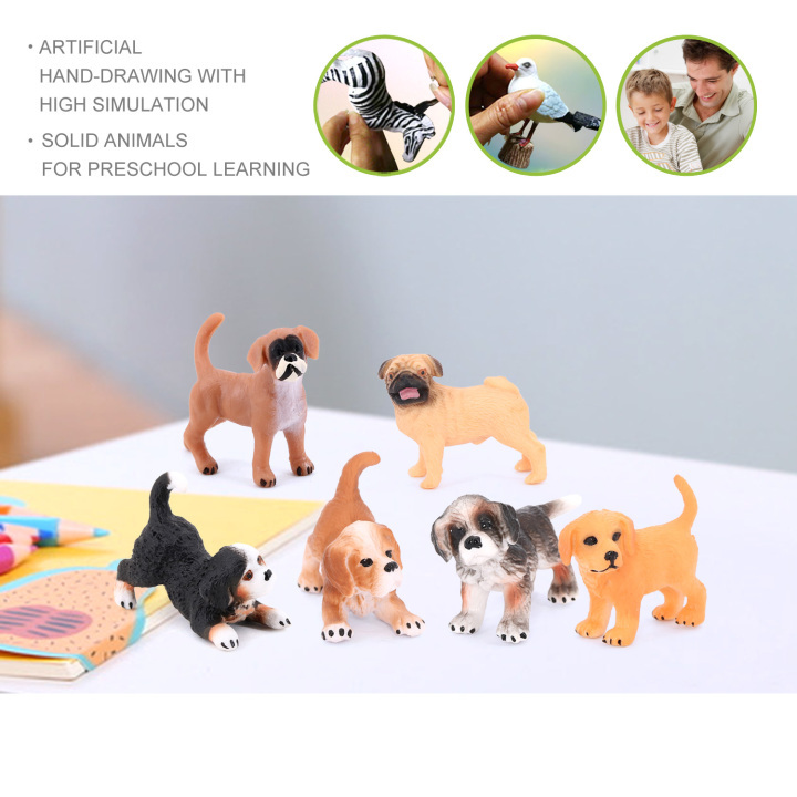 Plastic toy dog figurines new arrivals