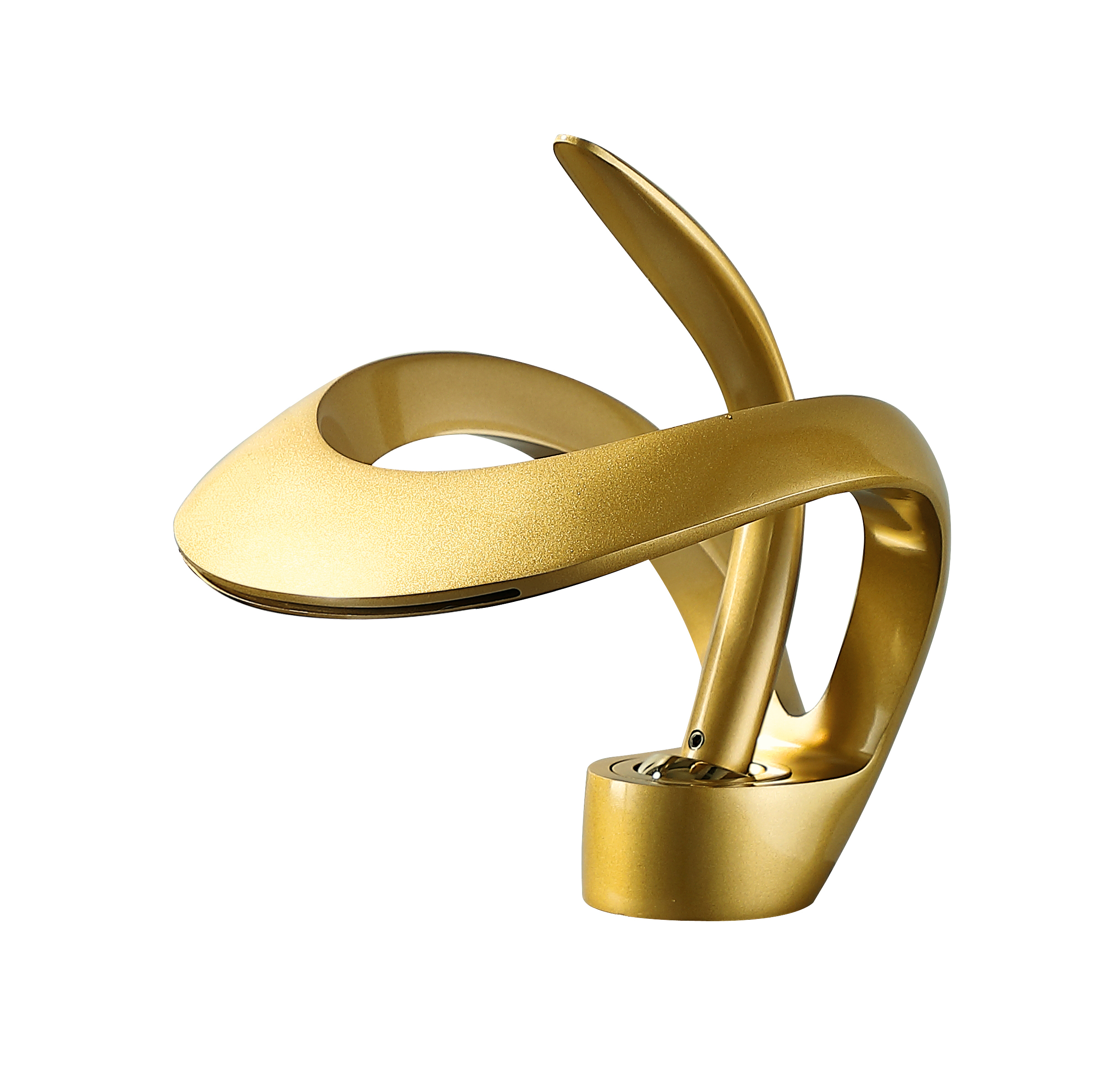 Himylen Gold Single Hole Bathroom Sink Faucet