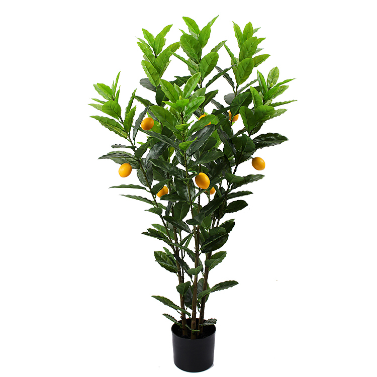 faux plants plastic Lemon Trees Artificial Lemon trees for decoration