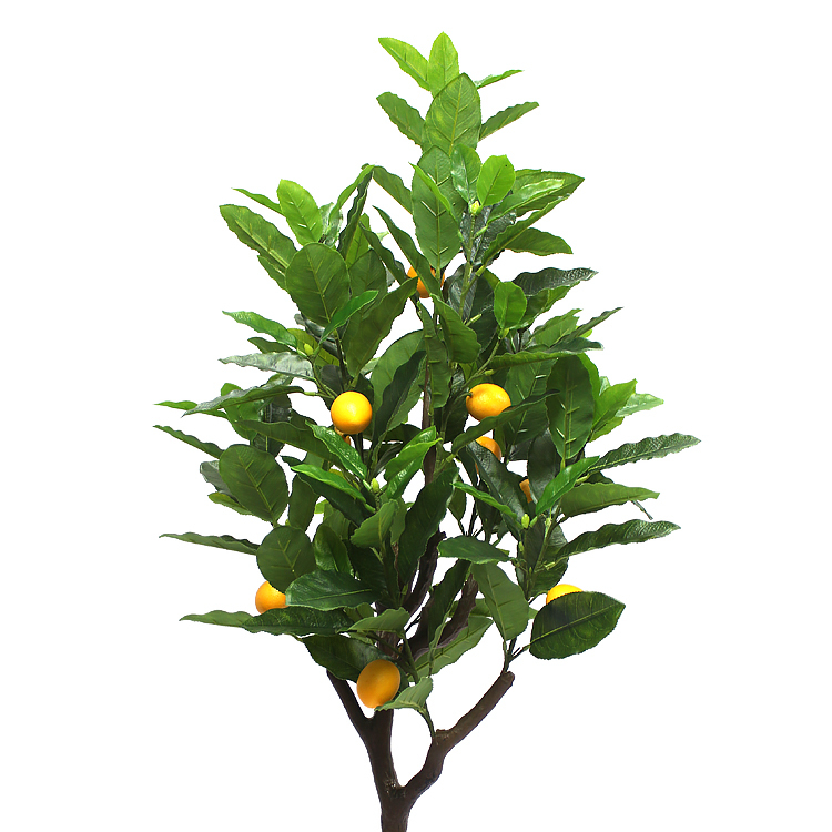 faux plants plastic Lemon Trees Artificial Lemon trees for decoration