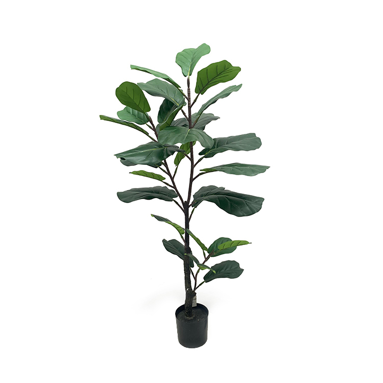 Artificial Ficus Lyrata trees faux plants Plastic Bonsai