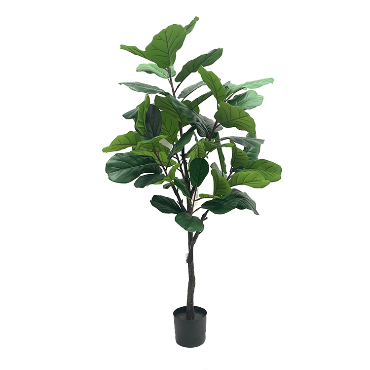 Artificial Ficus Lyrata trees faux plants Plastic Bonsai