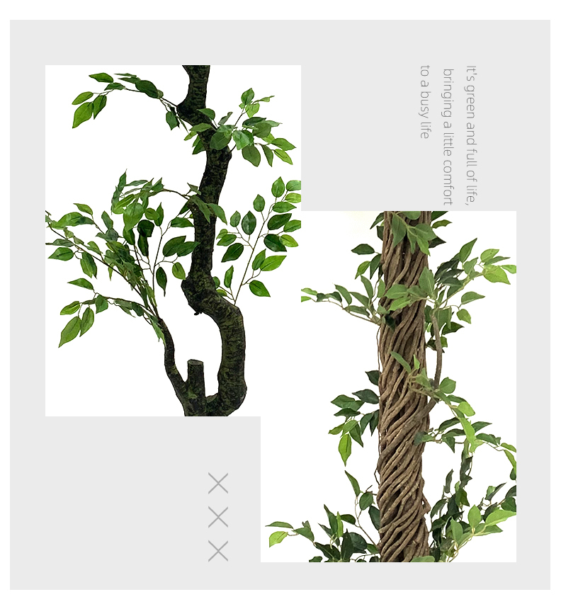 fake plants fortune banyan tree plastic green plants Artificial mini