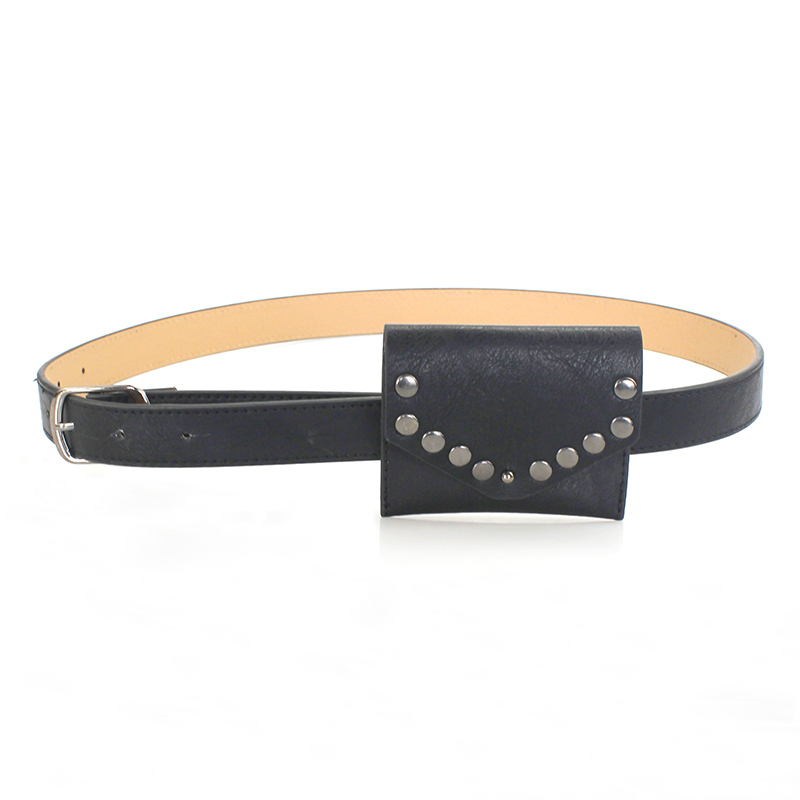 Waist Belt Bag Fanny Pack Fashion Pu Leather Men Women Waterproof Customize 