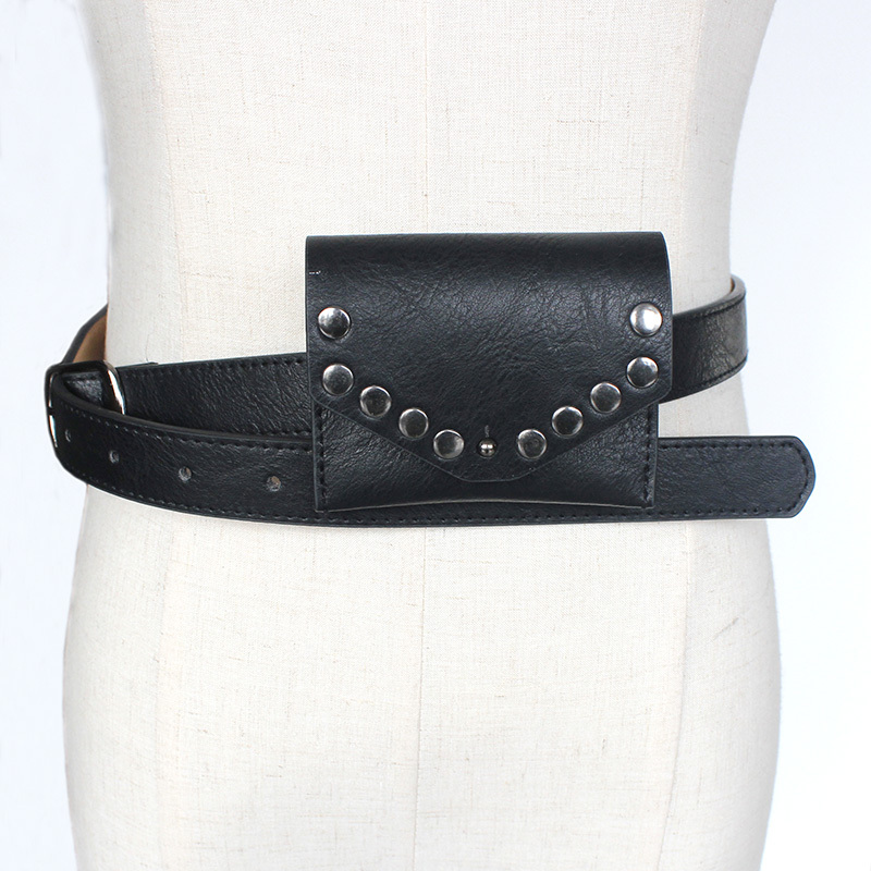 Waist Belt Bag Fanny Pack Fashion Pu Leather Men Women Waterproof Customize 
