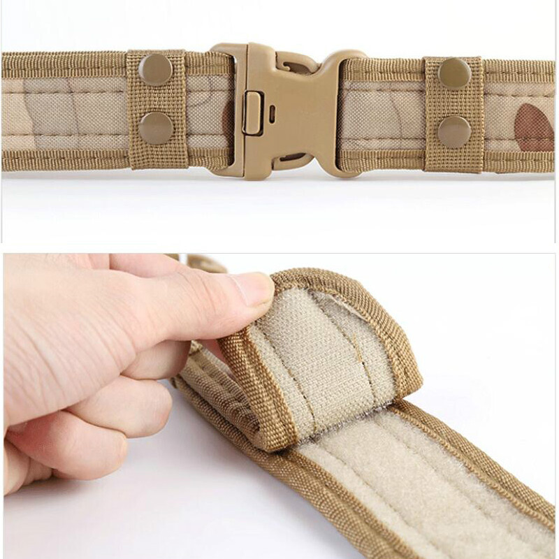 Army Style Combat Belts Quick Release Tactical Belt Fashion Men Military Canvas Waistband Outdoor Hunting Hiking Tools 8 Colors 
